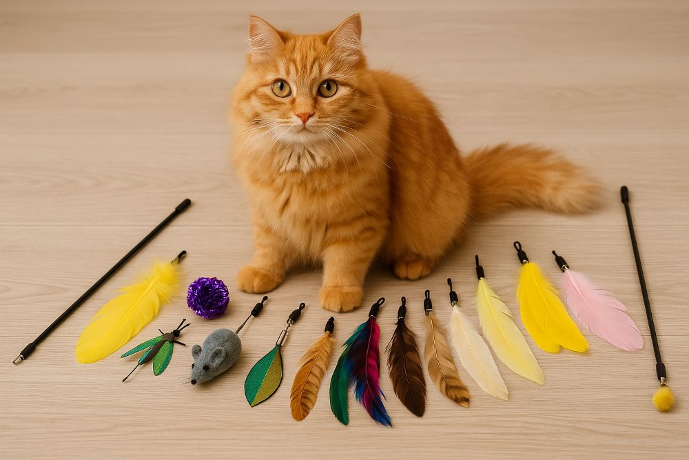 Bulk Cat Toy Accessory Kits – Wholesale Cat Wand Attachments & Refill Sets