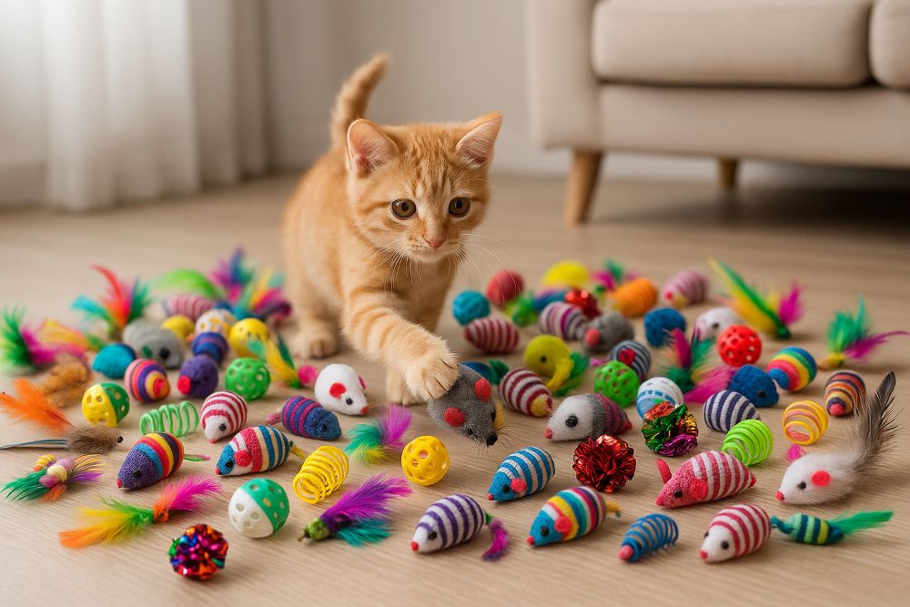 bulk cat toys 500 pieces