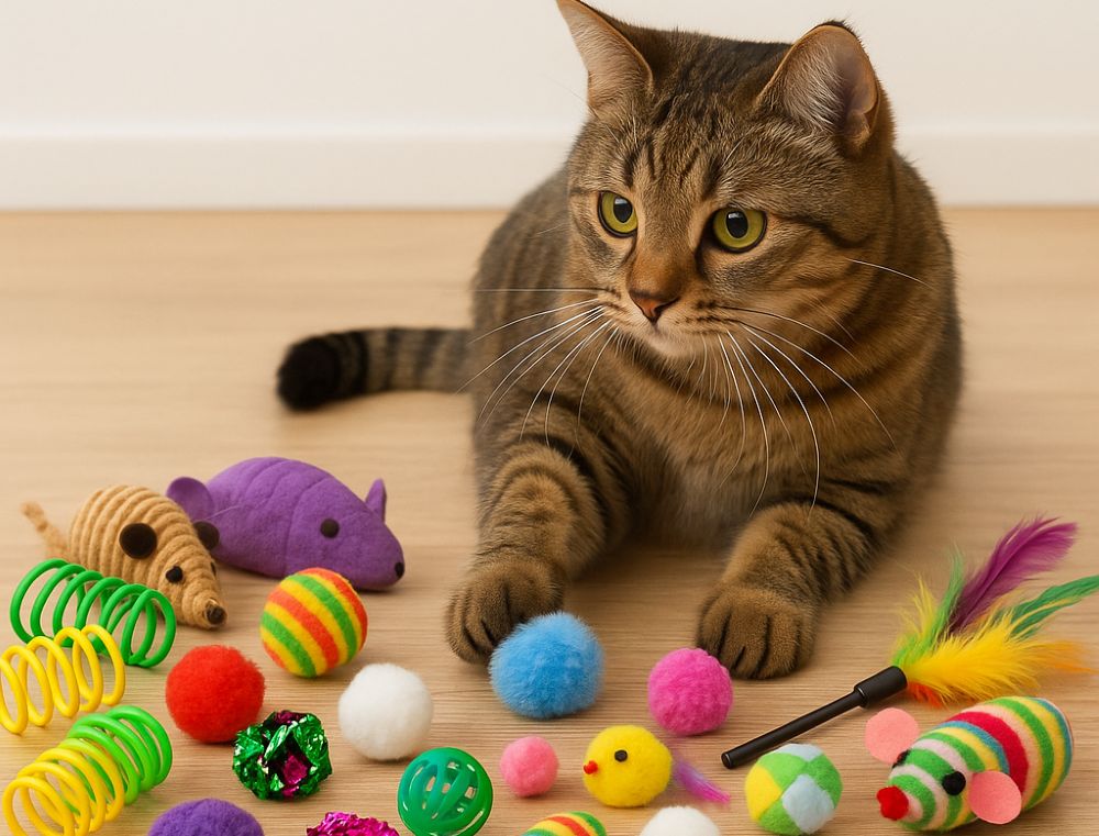 bulk cat toys lot