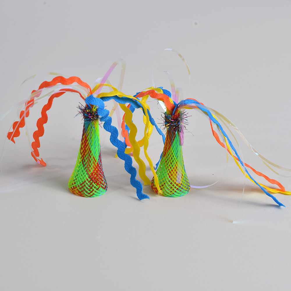 Colorful Firework Ribbon Cat Toy – Lightweight, Fun & Great for Exercise