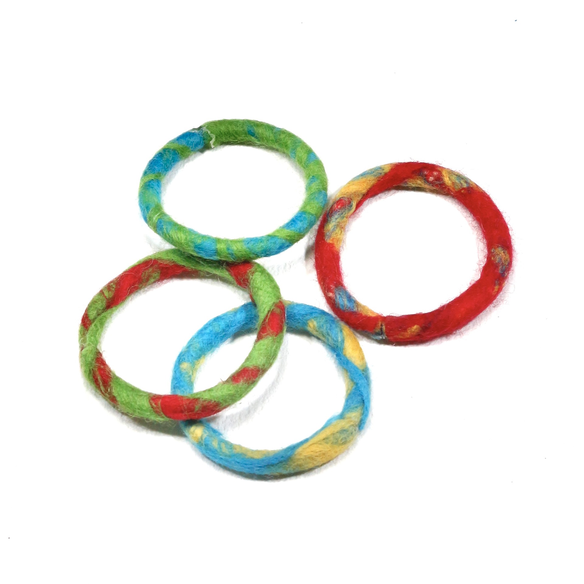 Wool Ring Self-Play Cat Toy for Independent Indoor Cats