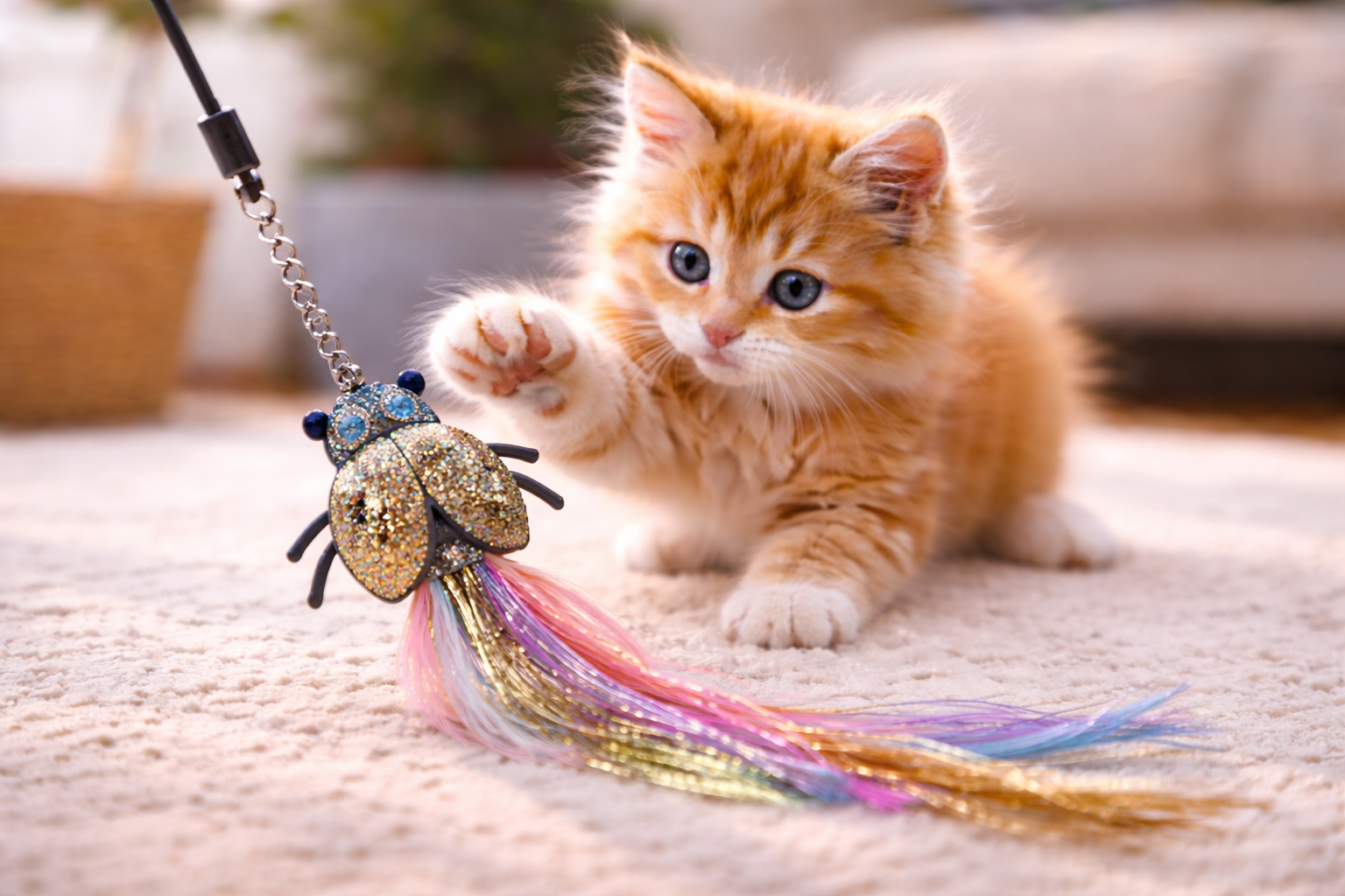 Long Tail Beetle Cat Wand Replacement Head: A Realistic Upgrade for Interactive Cat Play