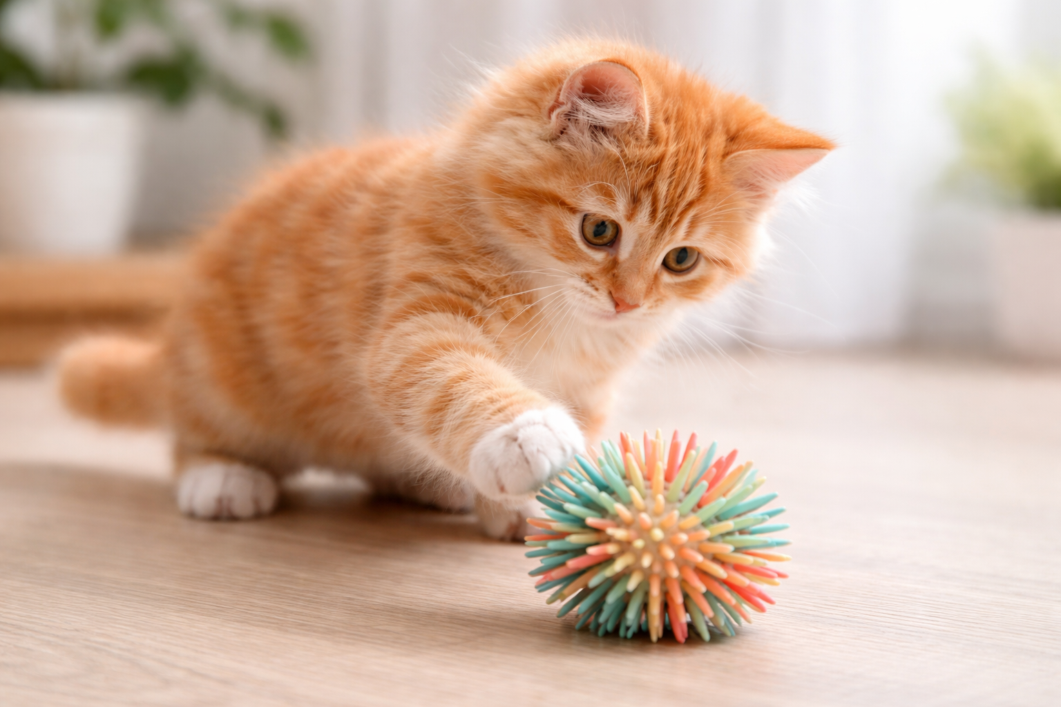 Designed for Curiosity: How the Sea Urchin Ball Cat Toy Enhances Feline Play