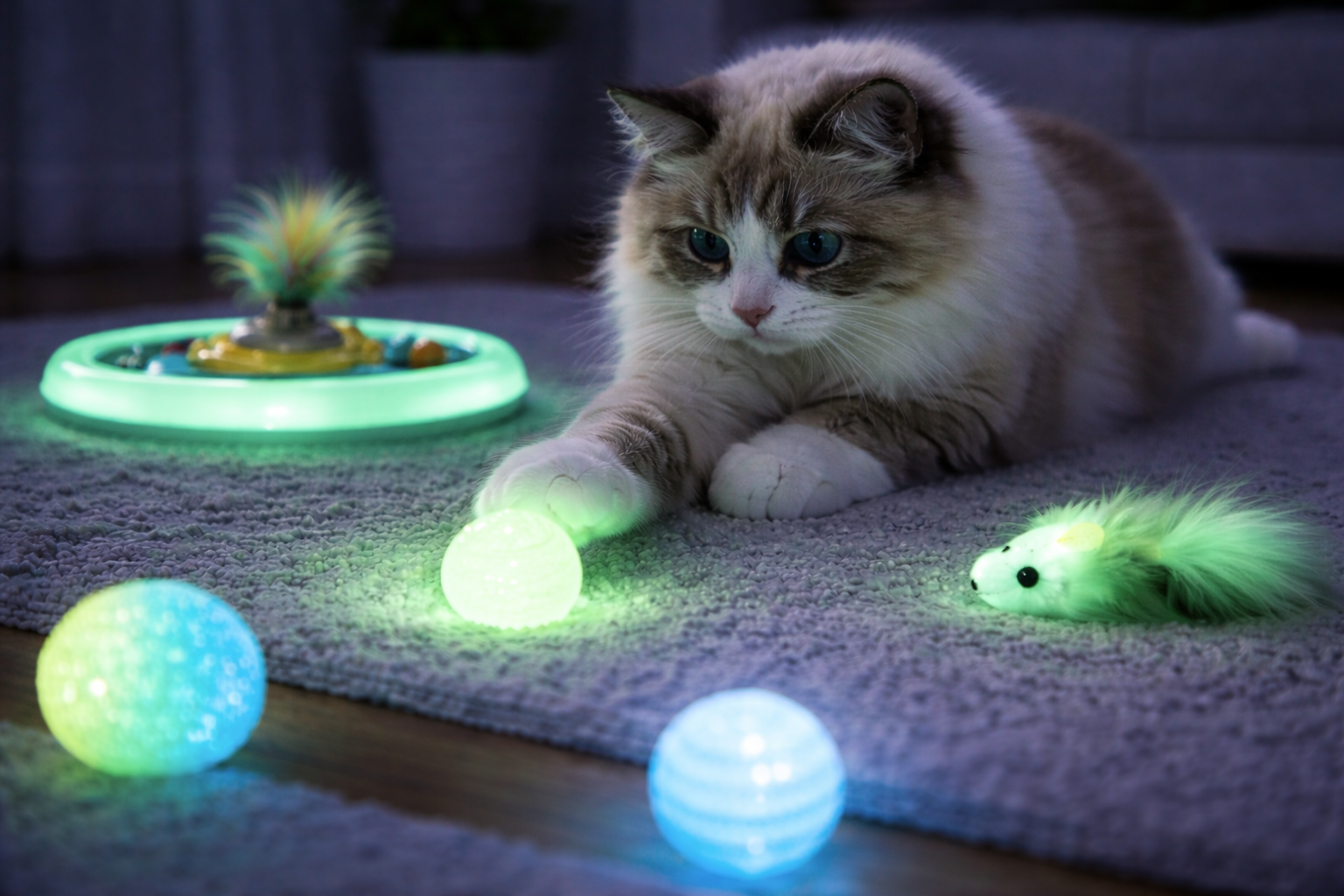 Nighttime Enrichment Made Easy with a Glow in the Dark Cat Toy