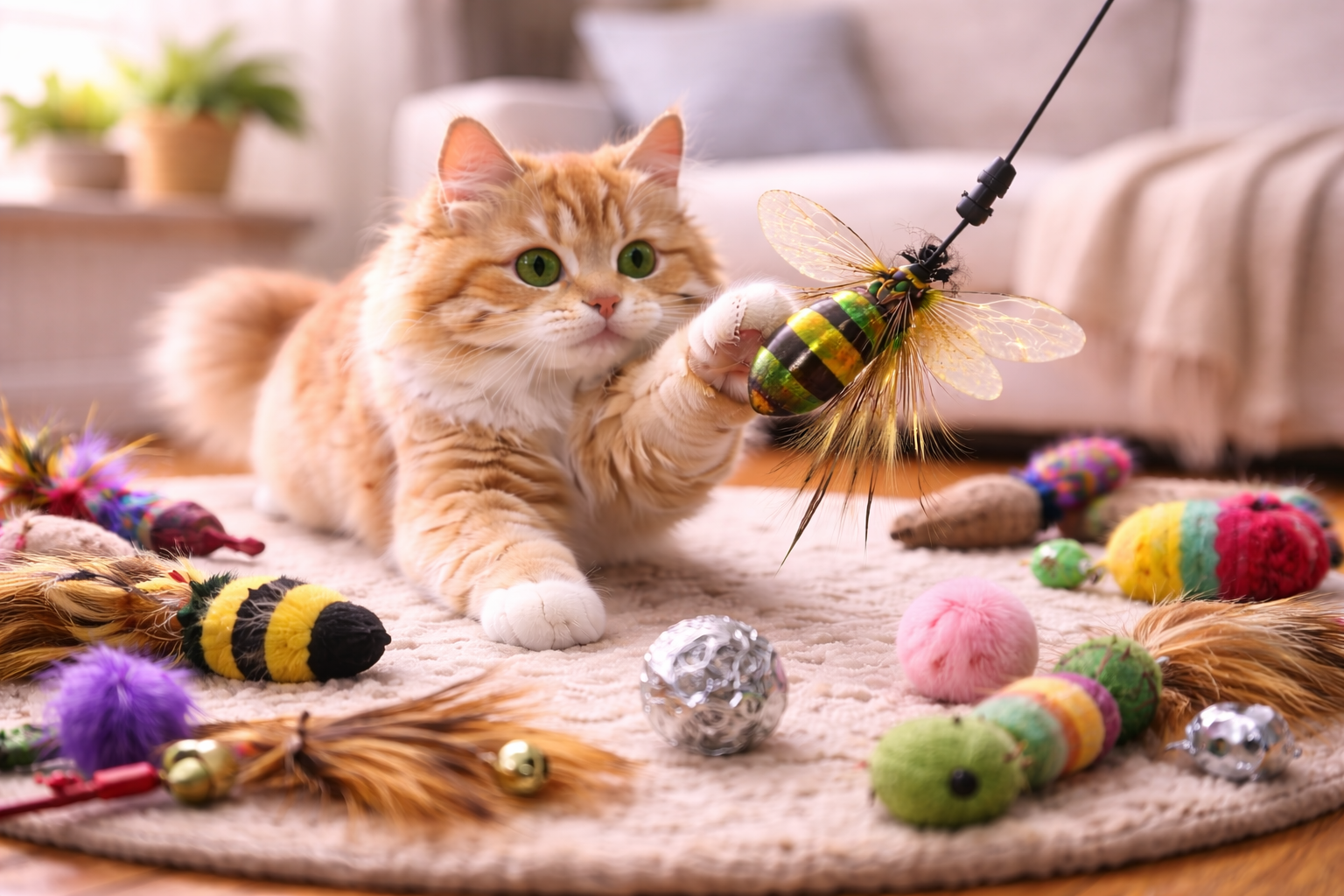 Cat Wand Refill Head Designed for Consistent and Engaging Interactive Play