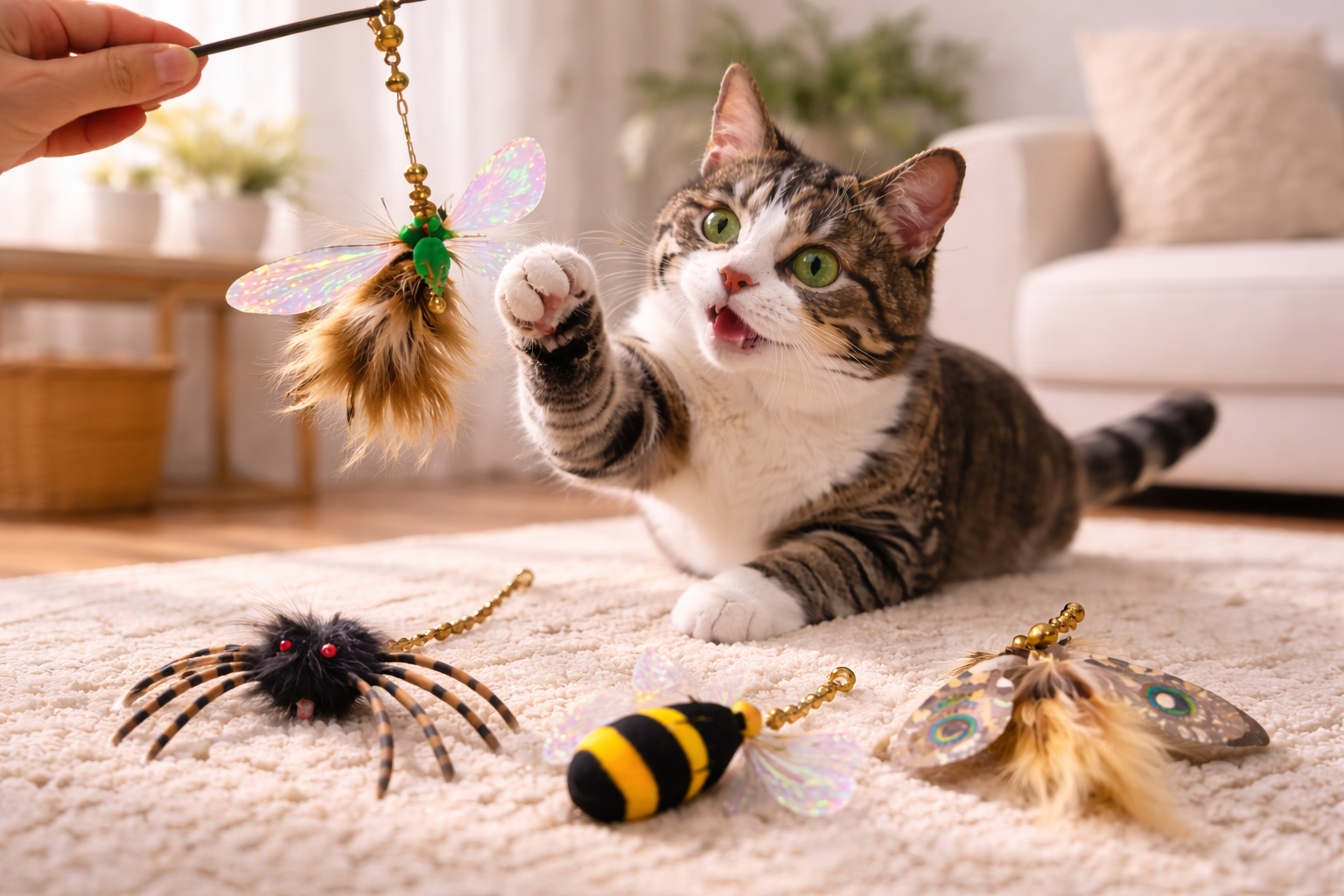 How Cat Playtime Evolves with a Premium Cat Teaser Wand Refill