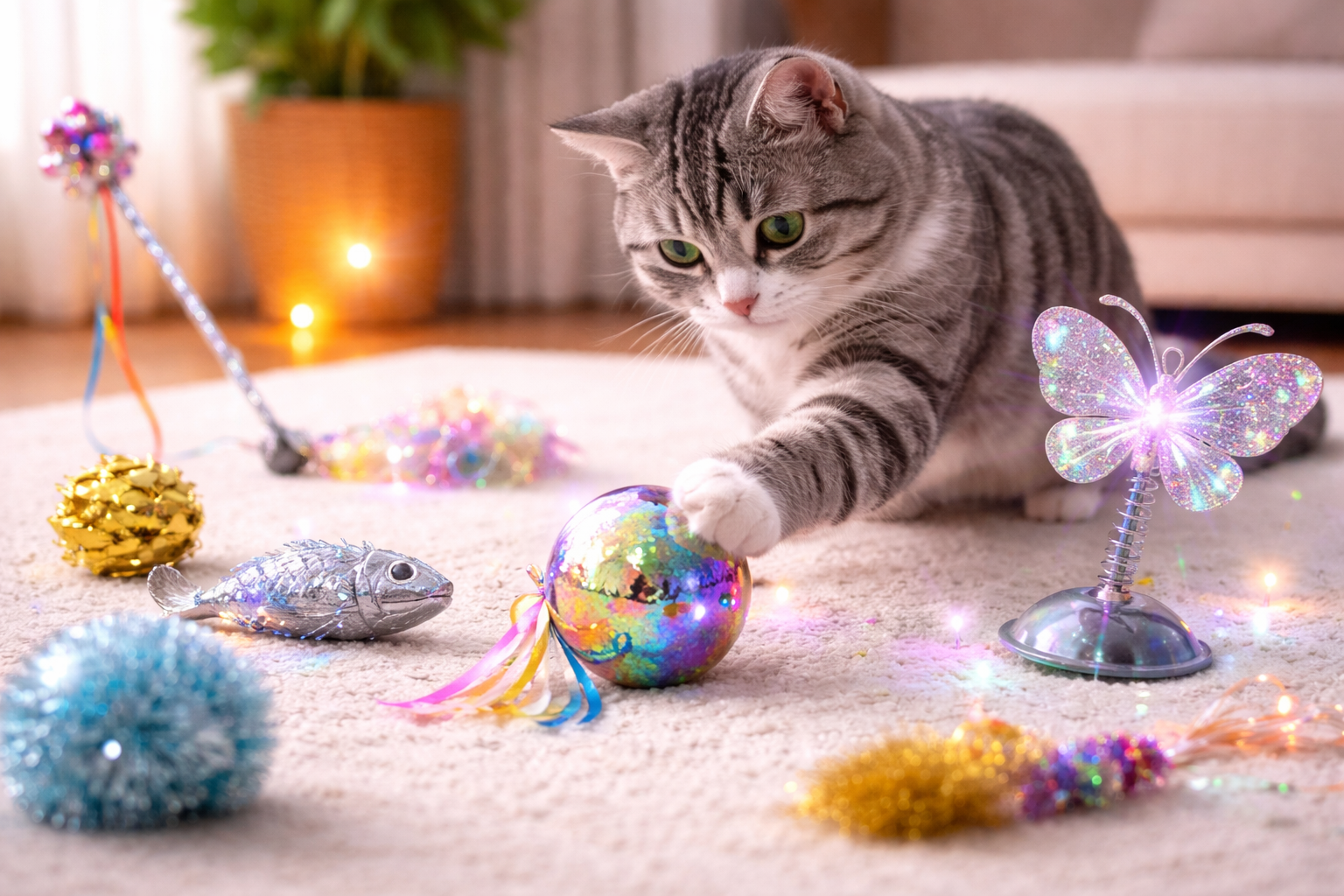 Bright and Engaging: Why Shiny Cat Toys Capture Every Cat’s Attention