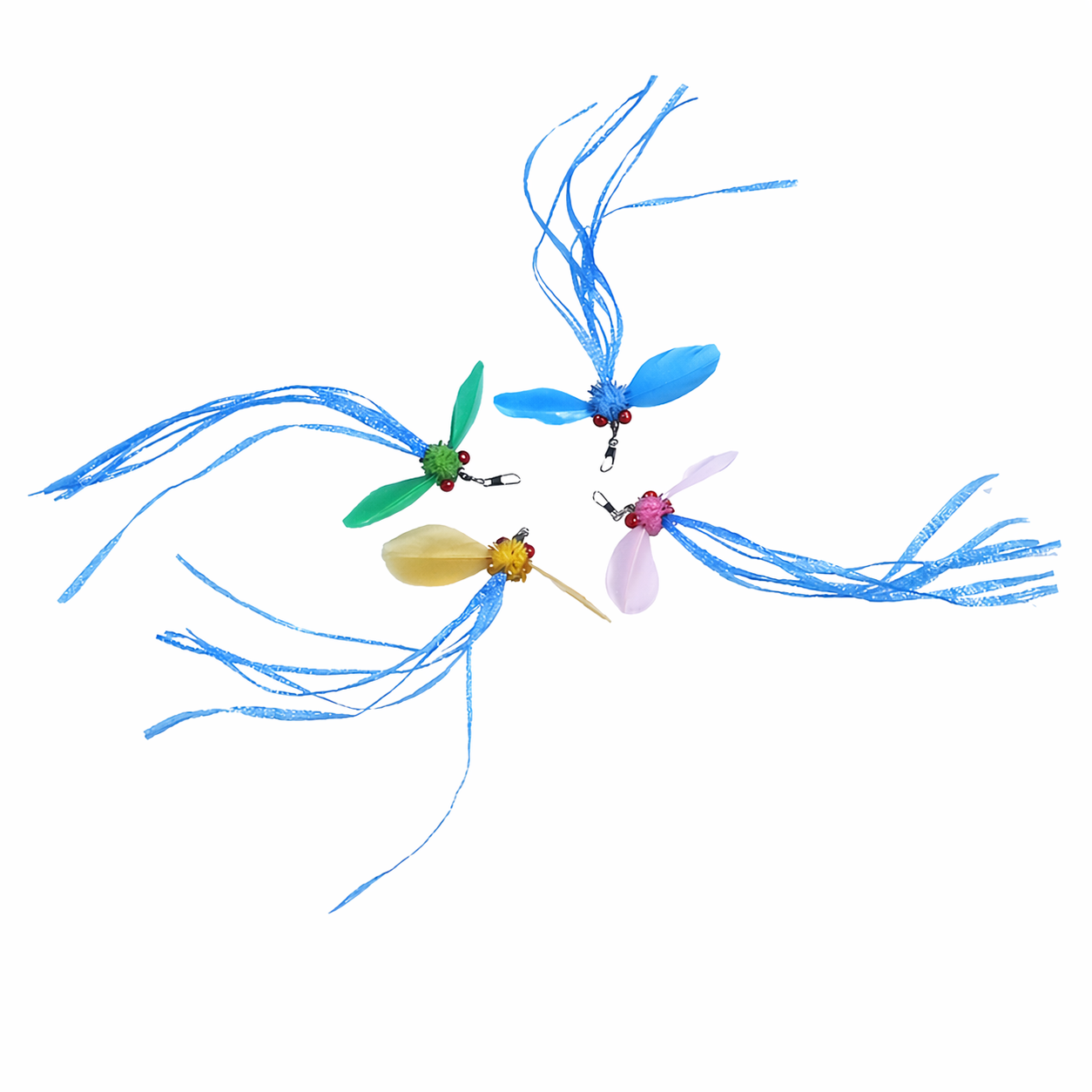 Spinning Butterfly Cat Wand Refill | Realistic Insect Teaser Replacement Head