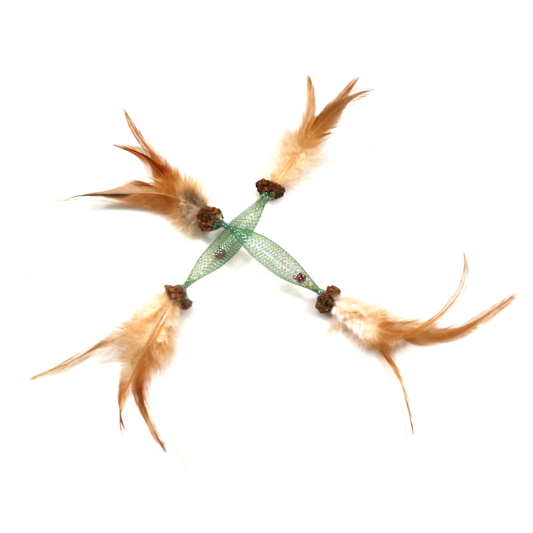 Feather Mesh Sprite Cat Self-Play Toy | Wholesale Cat Self-Entertainment Toy