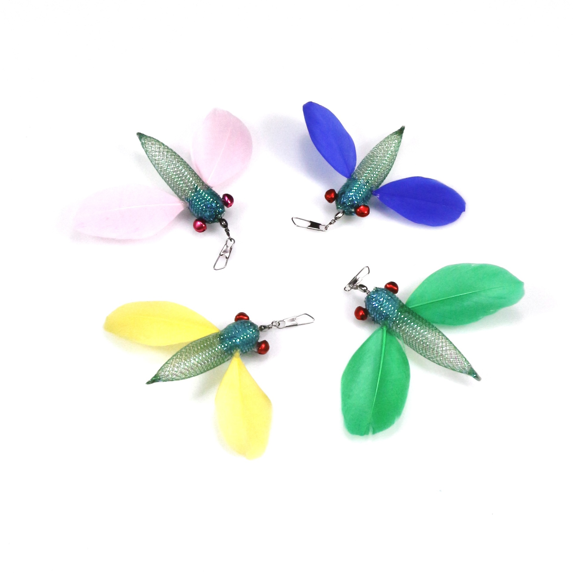 Flying Fish Cat Wand Replacement Head | Realistic Insect Cat Teaser Wand Refill