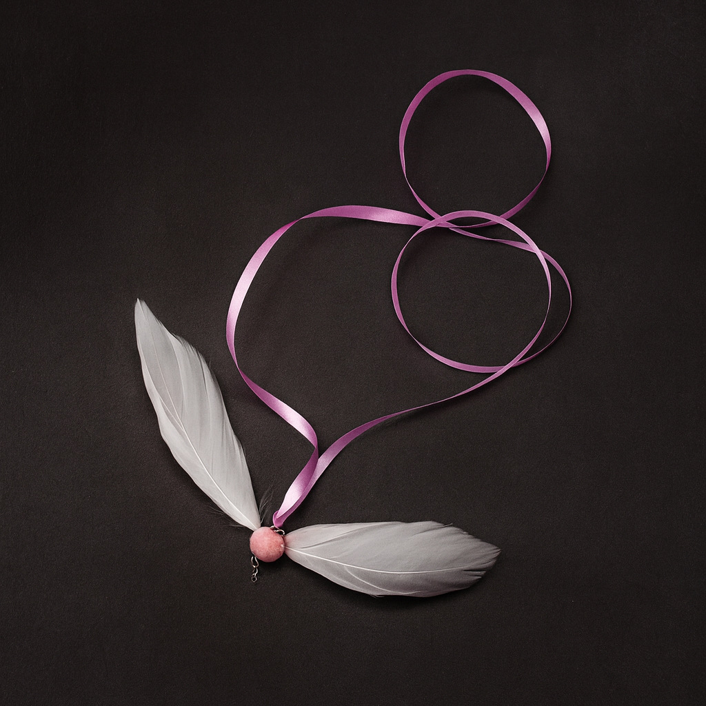 Ribbon Butterfly Teaser Wand Replacement Head | Crinkle Paper Cat Wand Attachment