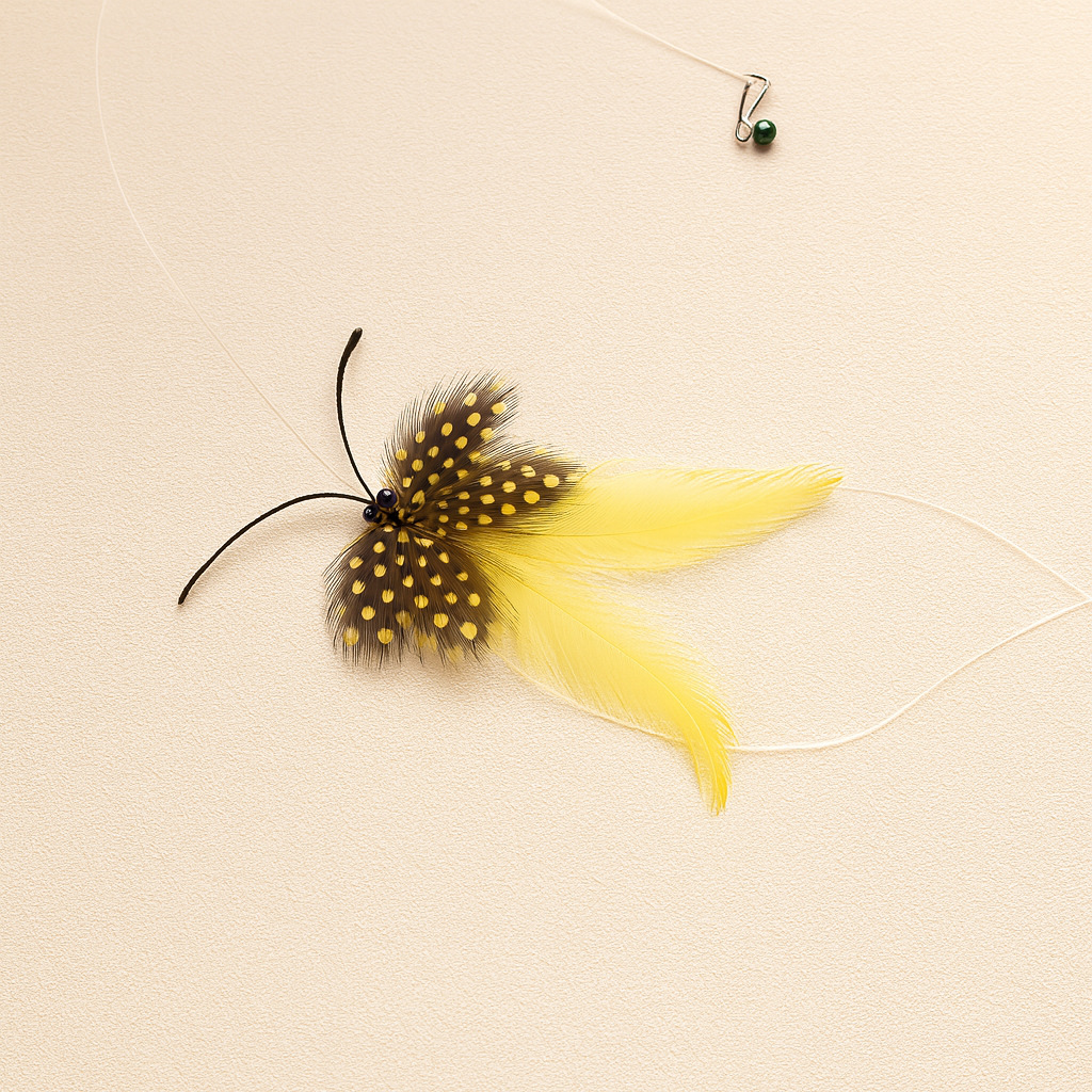 Long Tail Butterfly Cat Wand Replacement Head | Butterfly Teaser Wand Refill