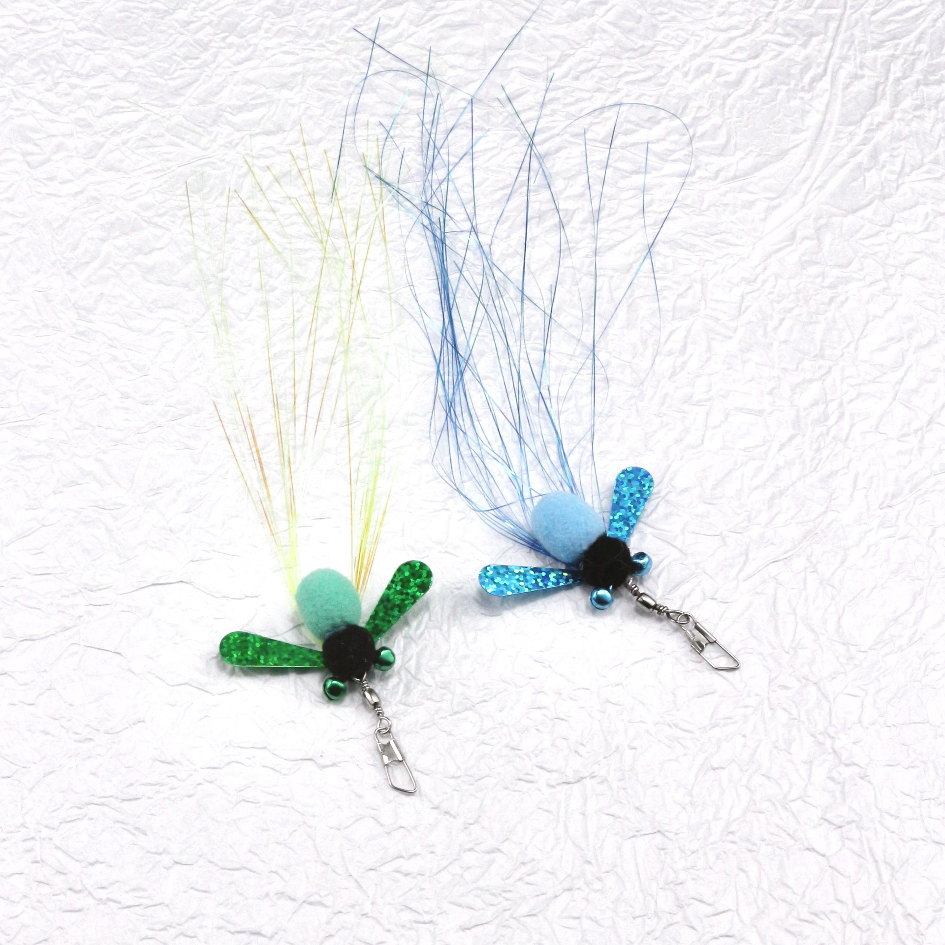 Long Tail Glitter Flying Bug Cat Wand Replacement Head | Realistic Insect Cat Teaser Refill