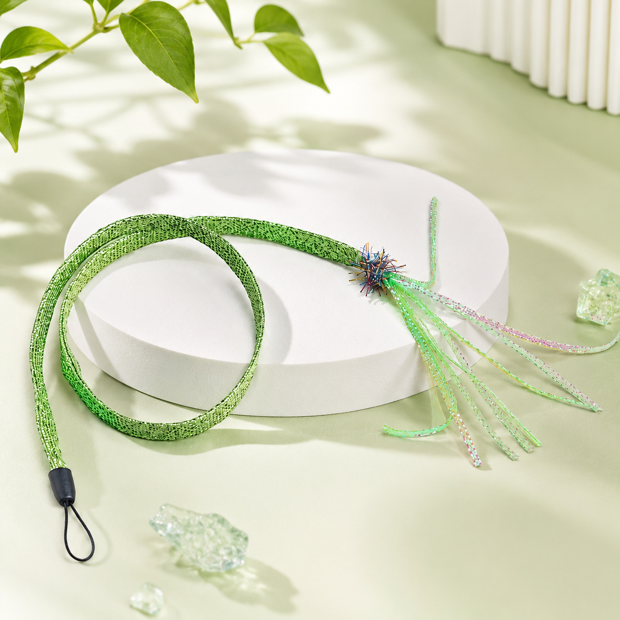 Glowing Streamer Tentacle Cat Teaser Refill | Interactive Cat Wand Replacement Head