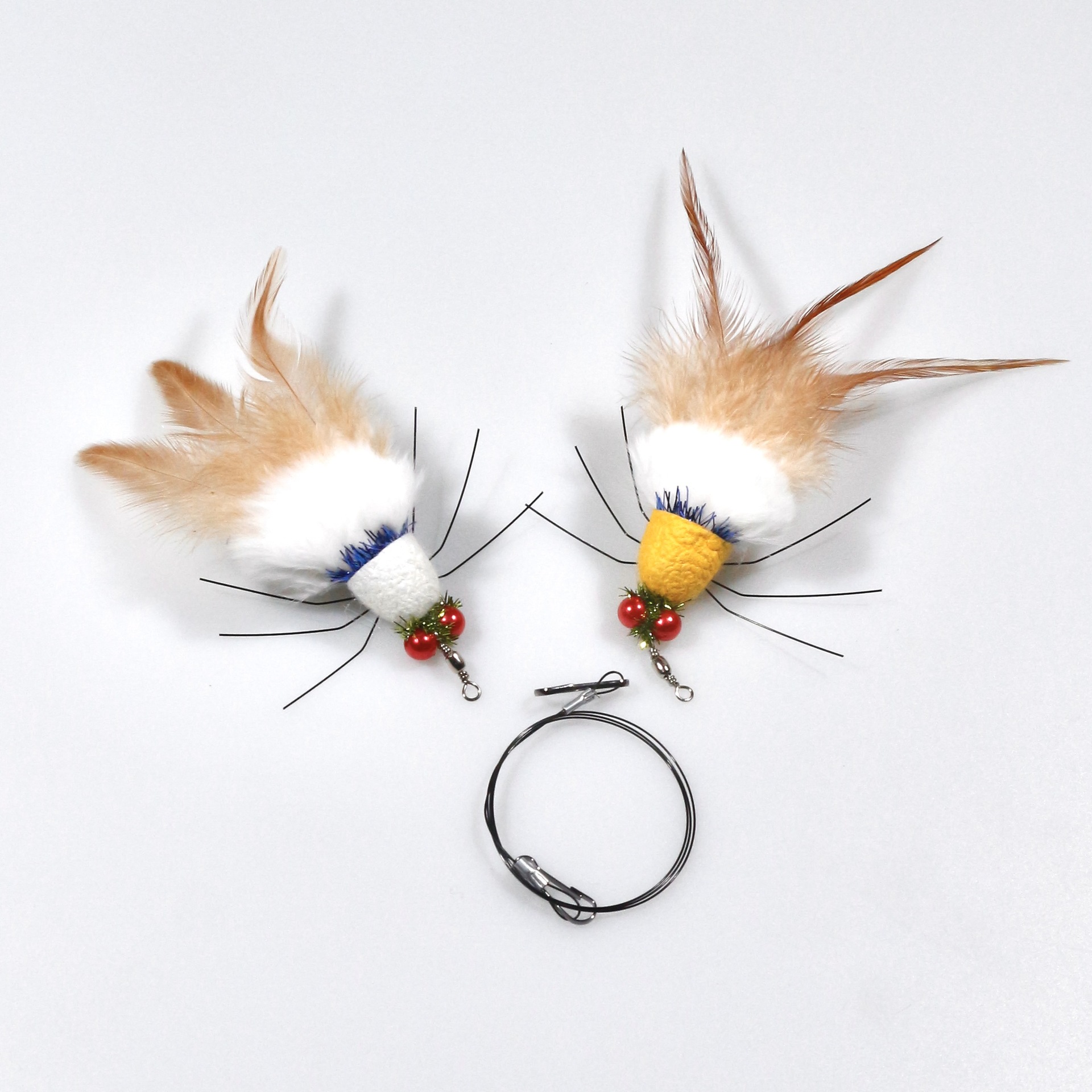 Silkworm Flying Bug Cat Toy Wand Replacement Head