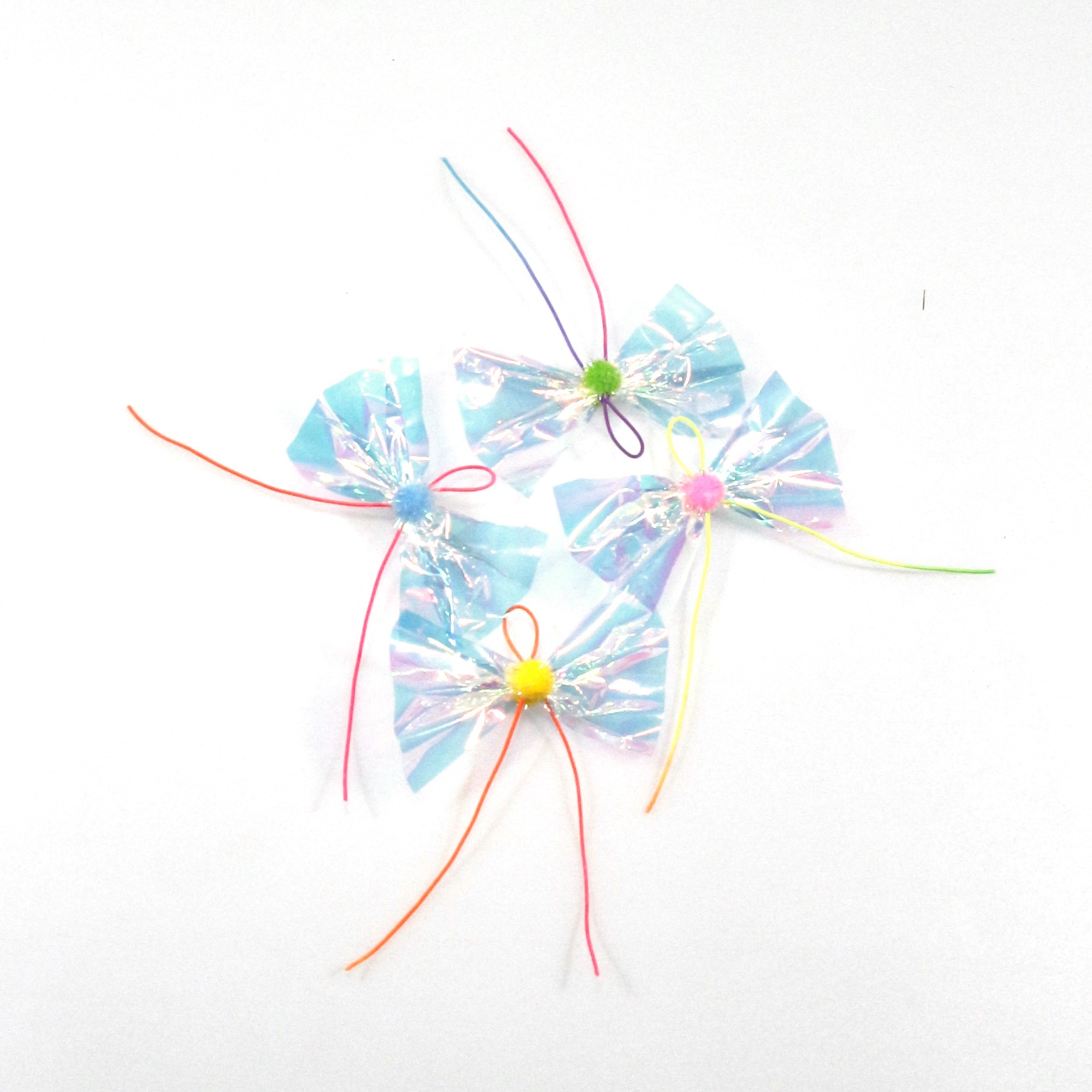 Crinkle Paper Butterfly Cat Toy Wand Replacement Head