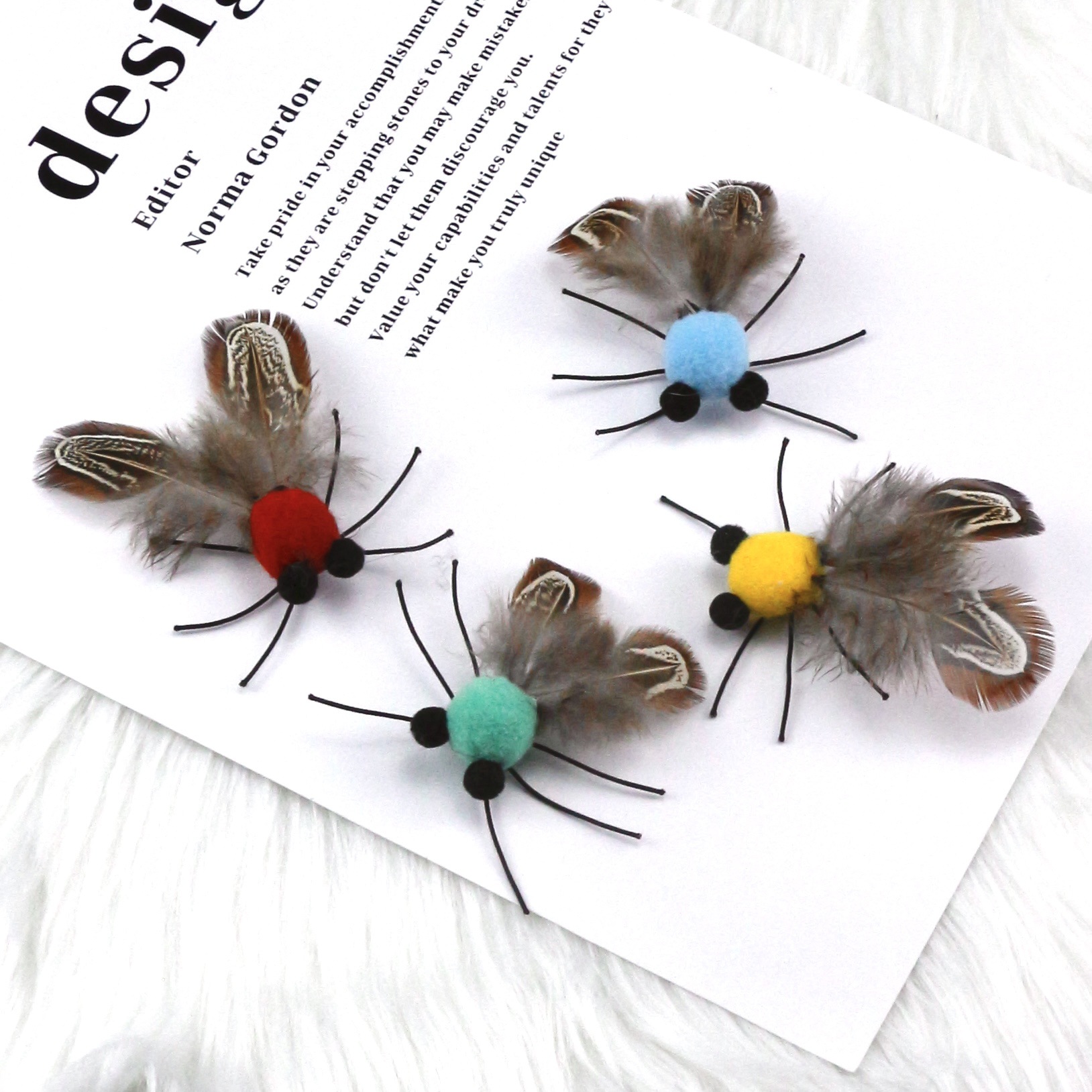 Cicada Small Flying Bug Cat Toy Wand Replacement Head